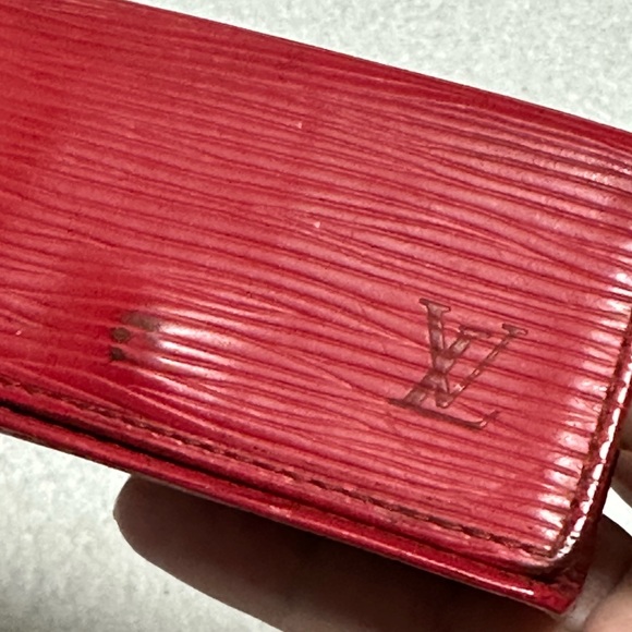 Louis Vuitton Red Key Case Wallet with Snap Closure - Picture 9 of 16